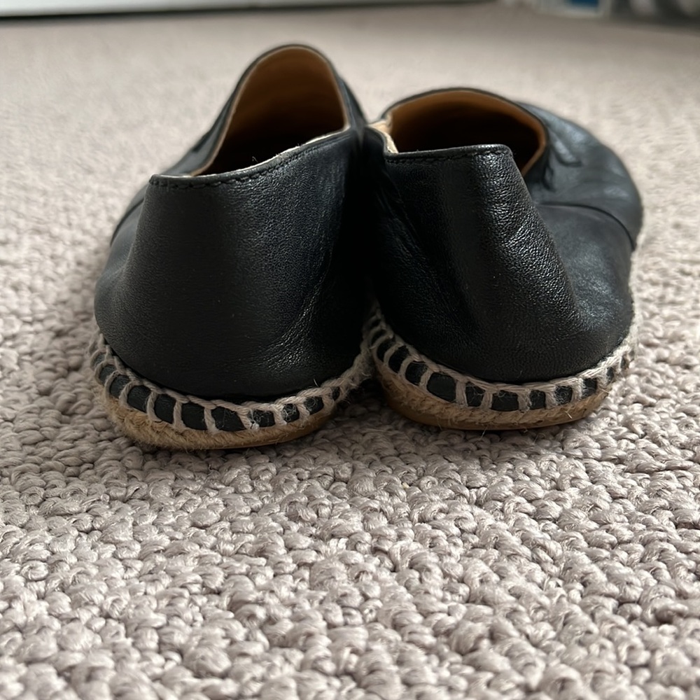 CHANEL Lambskin Espadrille Flats (37) - Black - Picture 11 of 11